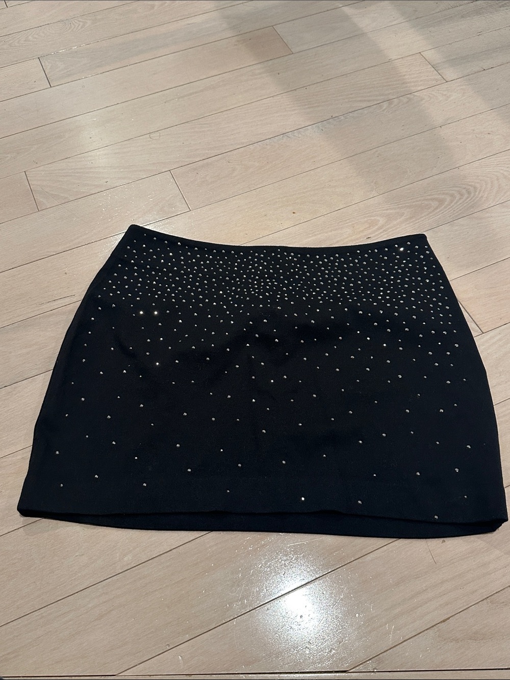 Black Embellished Mini Skirt Express Size 8